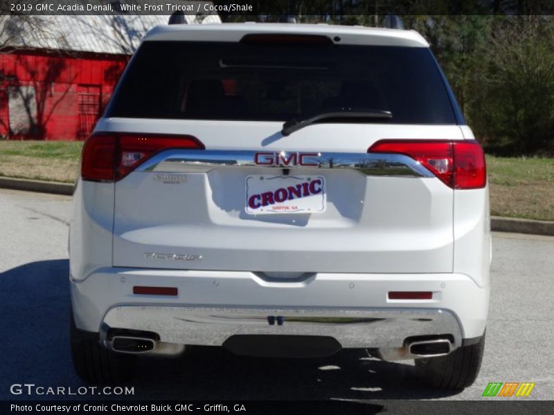 White Frost Tricoat / Cocoa/Shale 2019 GMC Acadia Denali