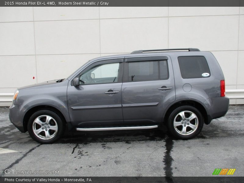 Modern Steel Metallic / Gray 2015 Honda Pilot EX-L 4WD