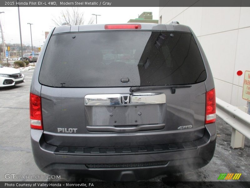 Modern Steel Metallic / Gray 2015 Honda Pilot EX-L 4WD