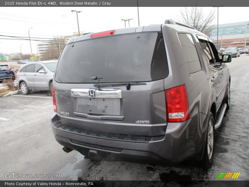 Modern Steel Metallic / Gray 2015 Honda Pilot EX-L 4WD