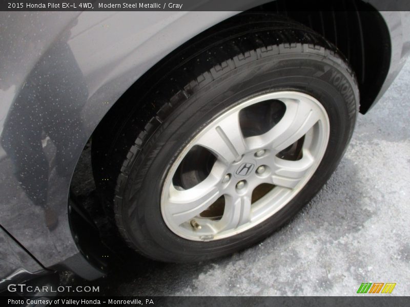 Modern Steel Metallic / Gray 2015 Honda Pilot EX-L 4WD