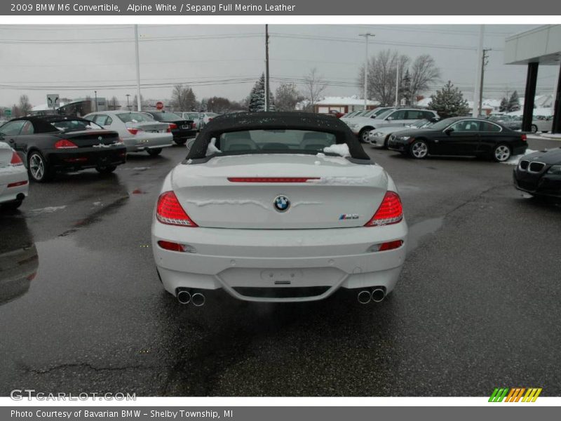 Alpine White / Sepang Full Merino Leather 2009 BMW M6 Convertible