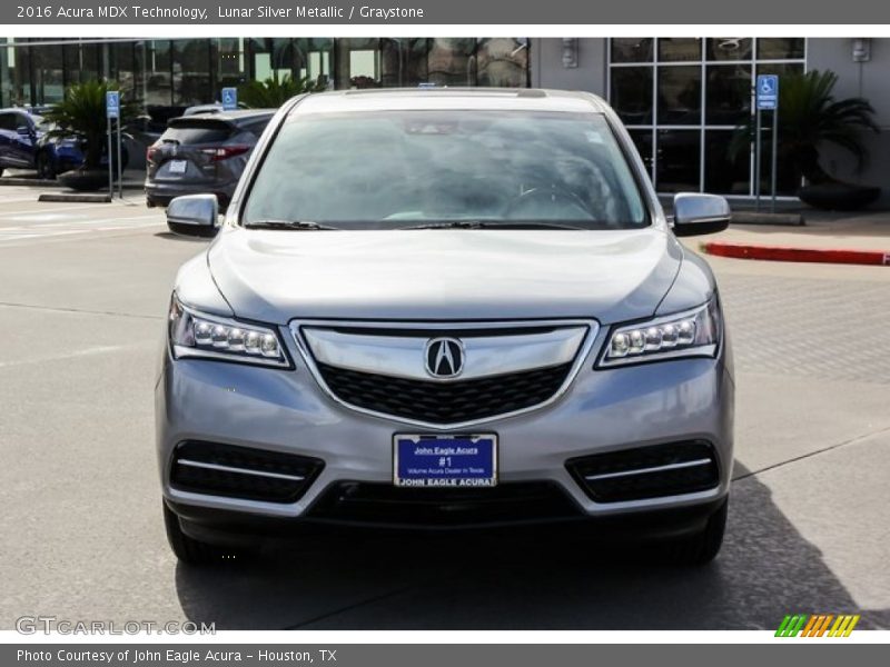 Lunar Silver Metallic / Graystone 2016 Acura MDX Technology