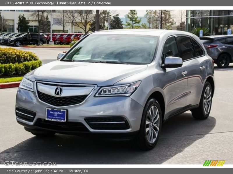 Lunar Silver Metallic / Graystone 2016 Acura MDX Technology