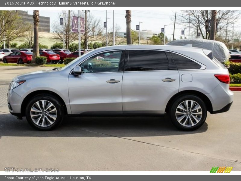 Lunar Silver Metallic / Graystone 2016 Acura MDX Technology