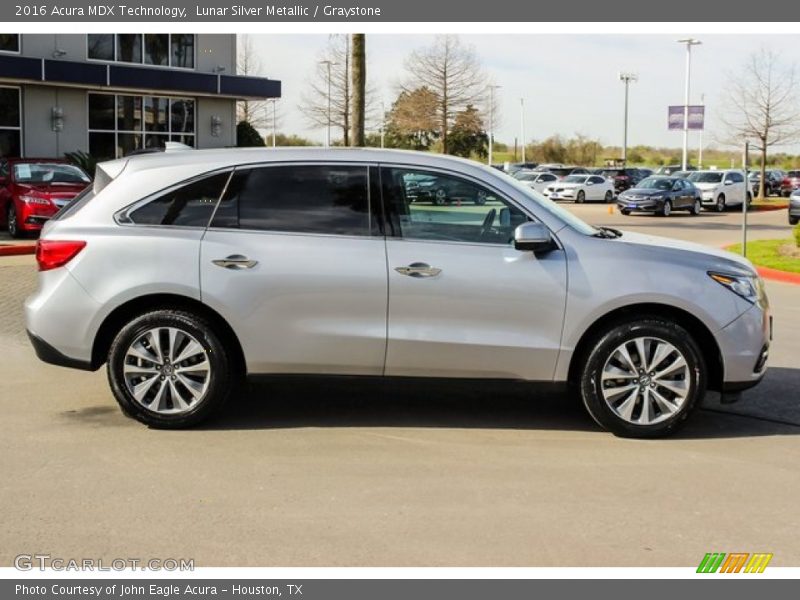 Lunar Silver Metallic / Graystone 2016 Acura MDX Technology