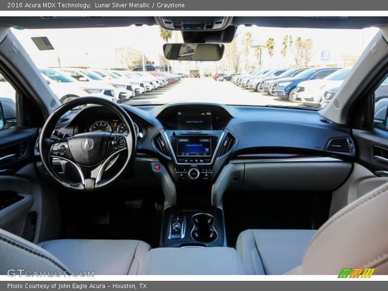 Lunar Silver Metallic / Graystone 2016 Acura MDX Technology