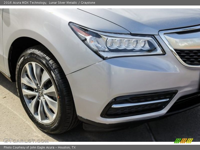 Lunar Silver Metallic / Graystone 2016 Acura MDX Technology