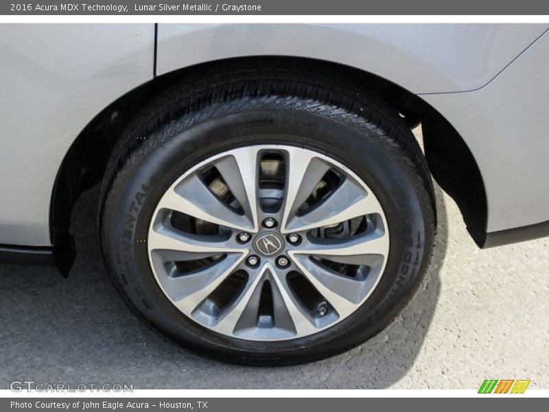 Lunar Silver Metallic / Graystone 2016 Acura MDX Technology