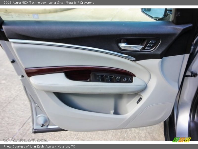 Lunar Silver Metallic / Graystone 2016 Acura MDX Technology