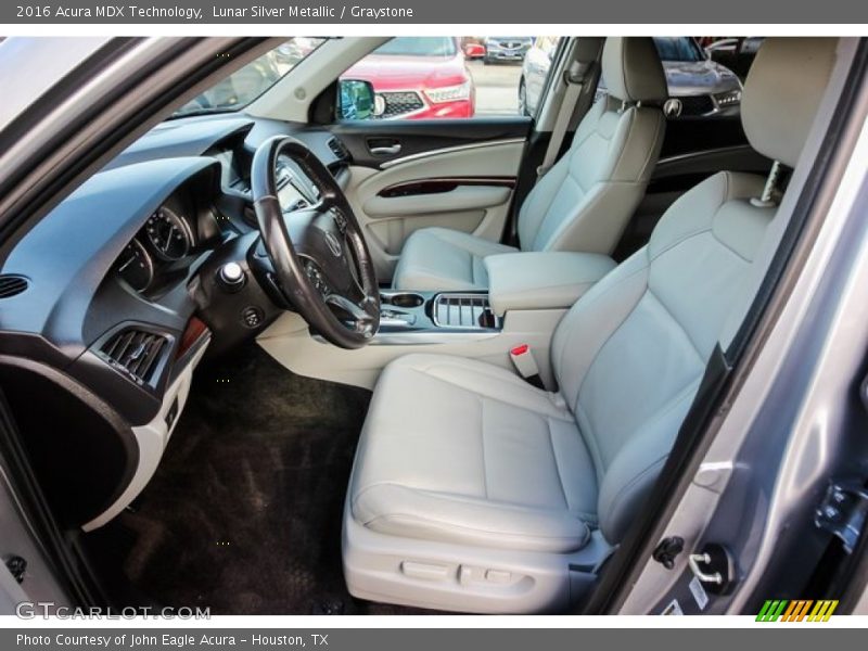 Lunar Silver Metallic / Graystone 2016 Acura MDX Technology