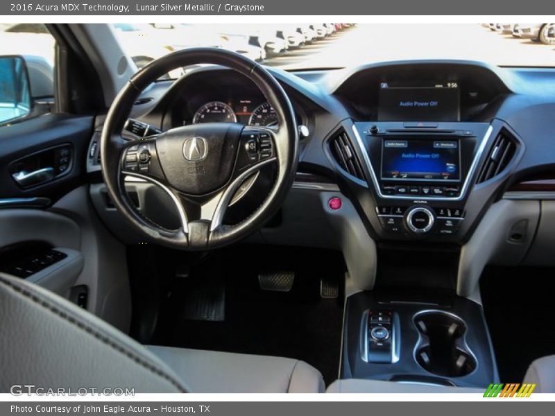 Lunar Silver Metallic / Graystone 2016 Acura MDX Technology