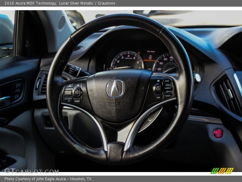 Lunar Silver Metallic / Graystone 2016 Acura MDX Technology