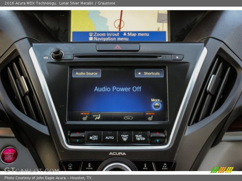 Lunar Silver Metallic / Graystone 2016 Acura MDX Technology