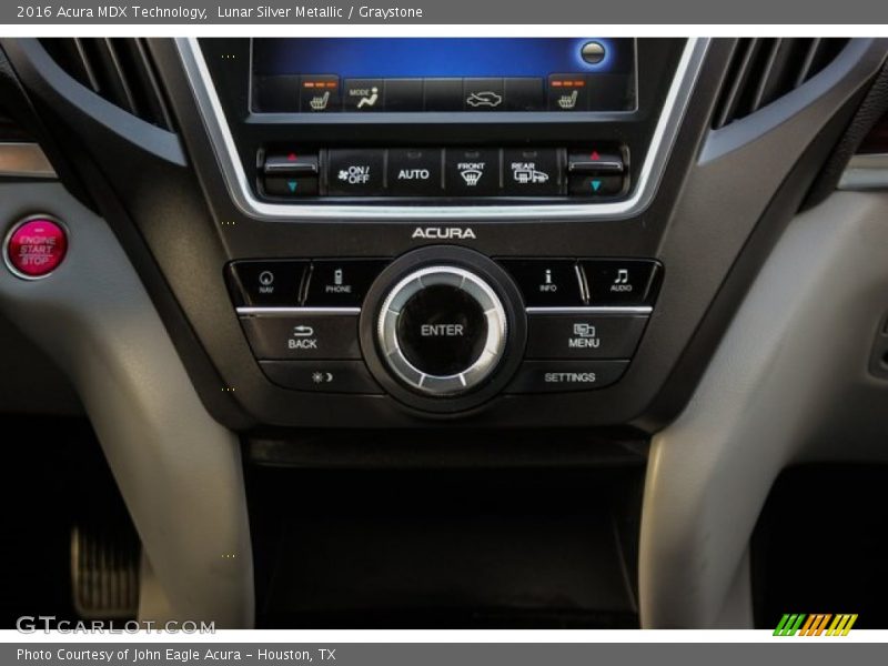 Lunar Silver Metallic / Graystone 2016 Acura MDX Technology