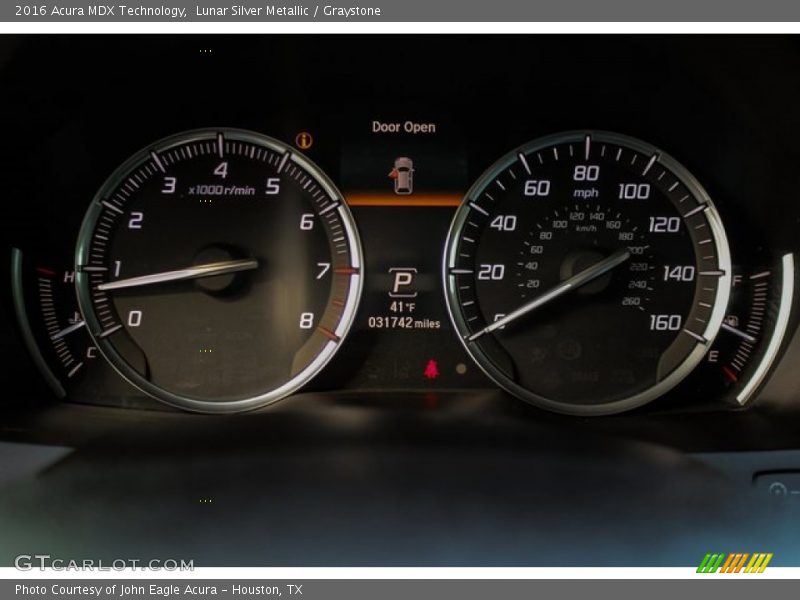 Lunar Silver Metallic / Graystone 2016 Acura MDX Technology