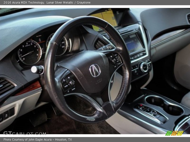 Lunar Silver Metallic / Graystone 2016 Acura MDX Technology