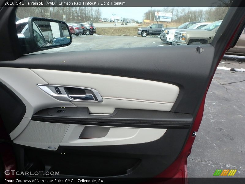 Crimson Red Tintcoat / Light Titanium 2016 GMC Terrain SLT AWD