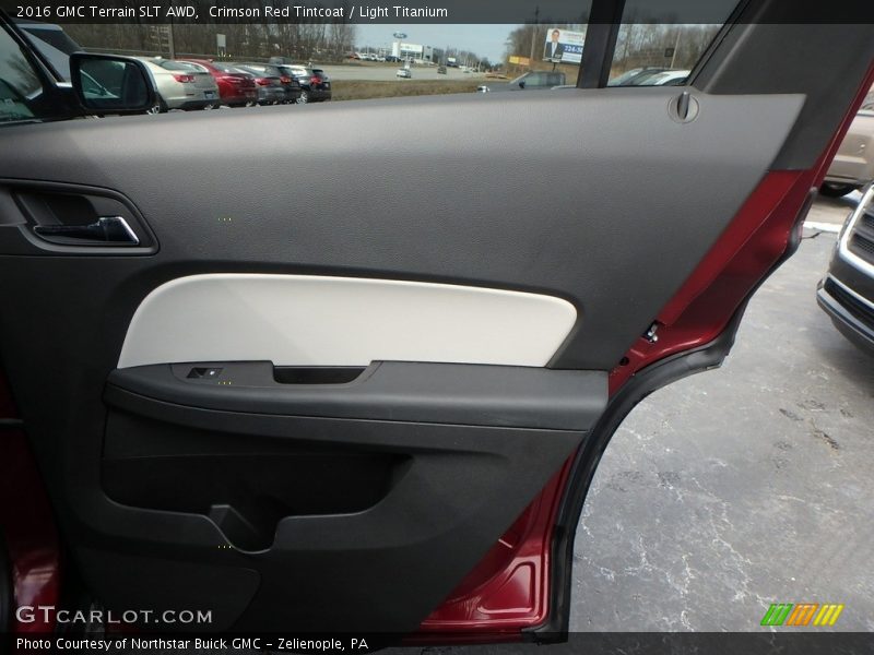Crimson Red Tintcoat / Light Titanium 2016 GMC Terrain SLT AWD
