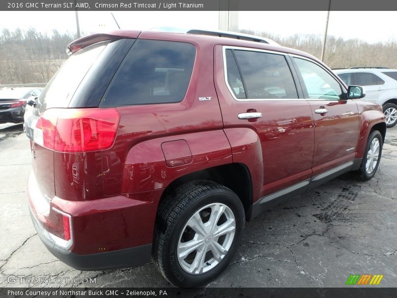 Crimson Red Tintcoat / Light Titanium 2016 GMC Terrain SLT AWD