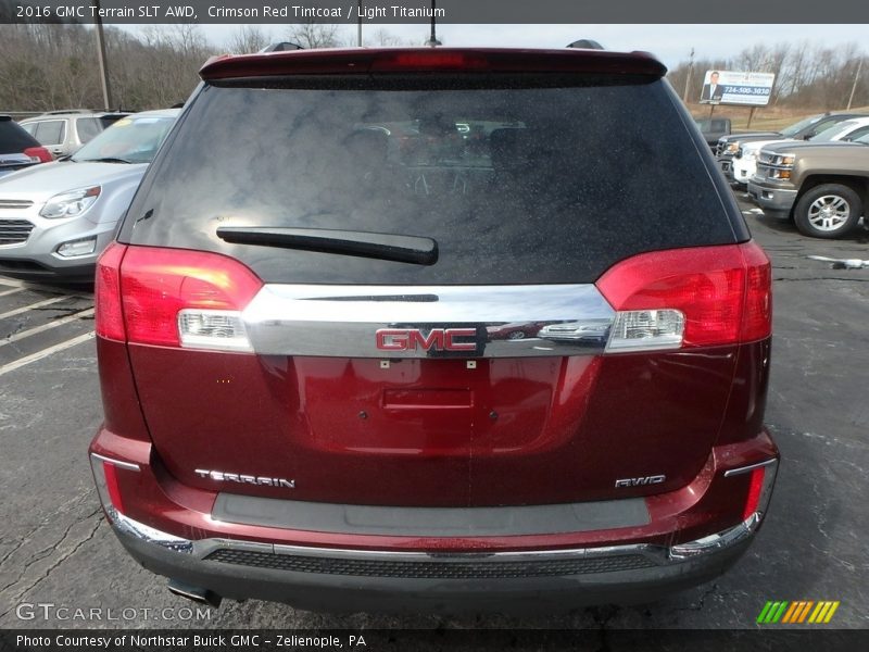 Crimson Red Tintcoat / Light Titanium 2016 GMC Terrain SLT AWD