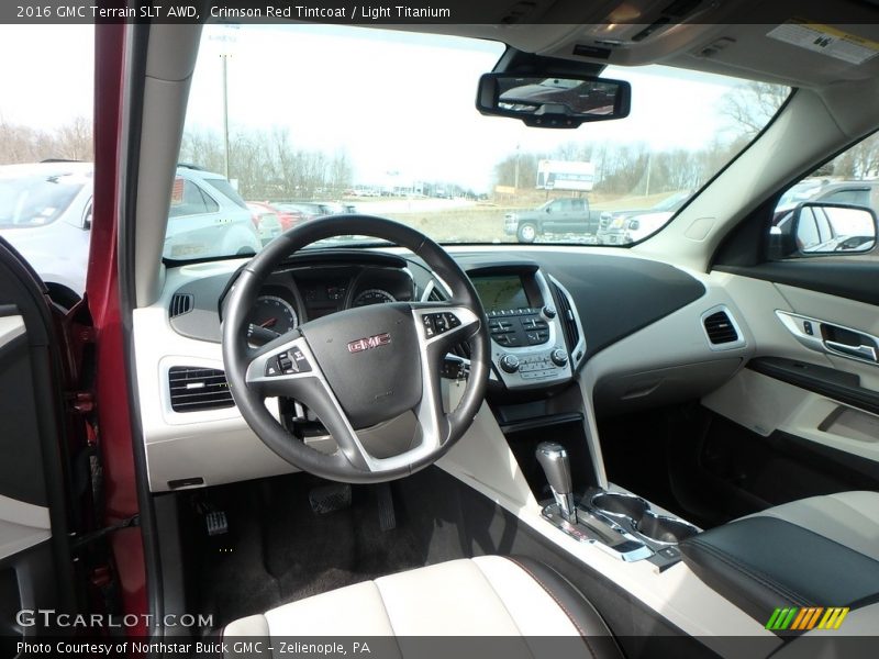 Crimson Red Tintcoat / Light Titanium 2016 GMC Terrain SLT AWD
