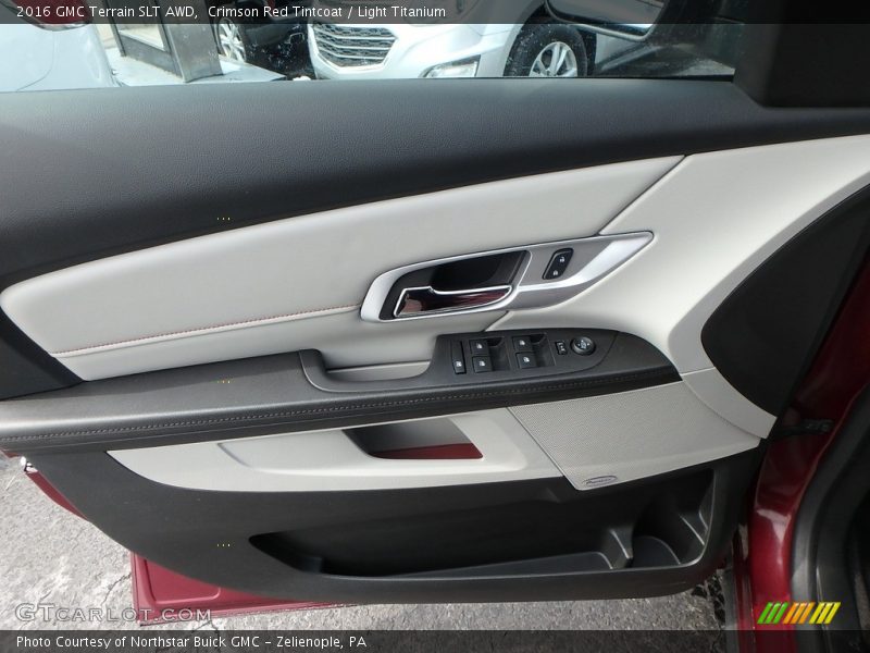 Crimson Red Tintcoat / Light Titanium 2016 GMC Terrain SLT AWD