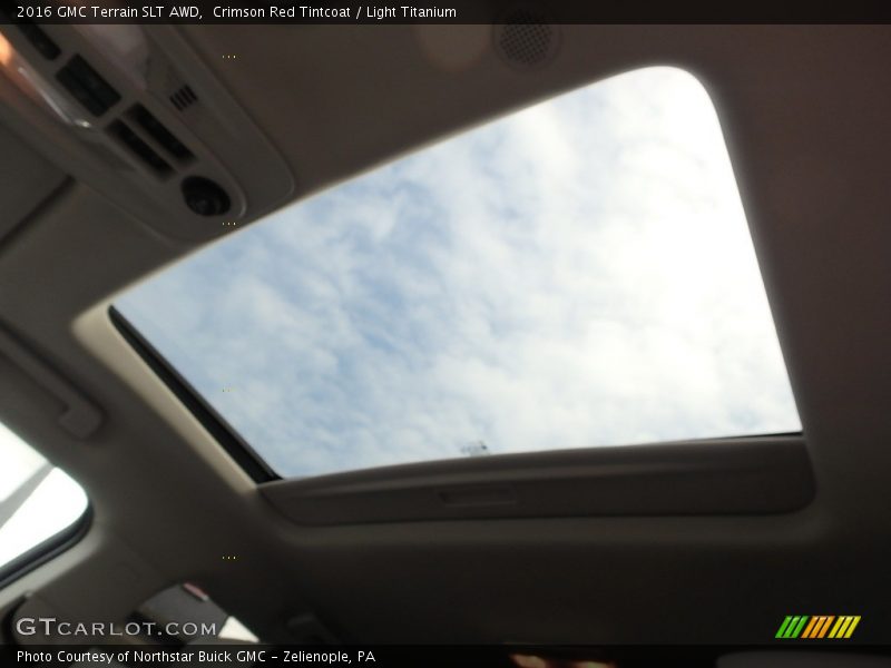 Crimson Red Tintcoat / Light Titanium 2016 GMC Terrain SLT AWD