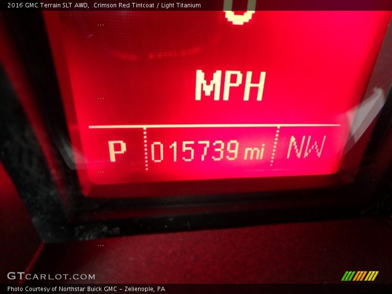Crimson Red Tintcoat / Light Titanium 2016 GMC Terrain SLT AWD
