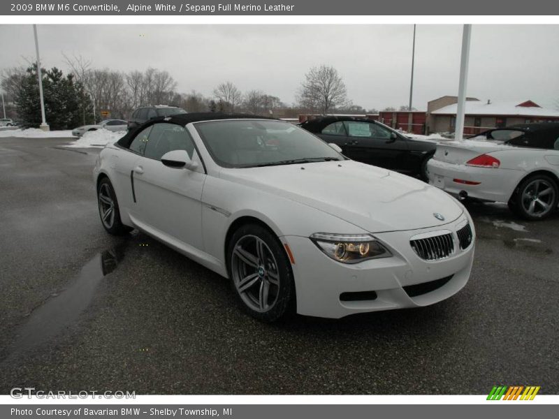 Alpine White / Sepang Full Merino Leather 2009 BMW M6 Convertible