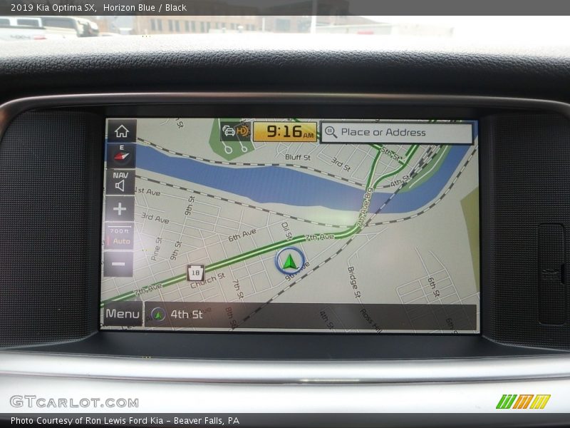 Navigation of 2019 Optima SX