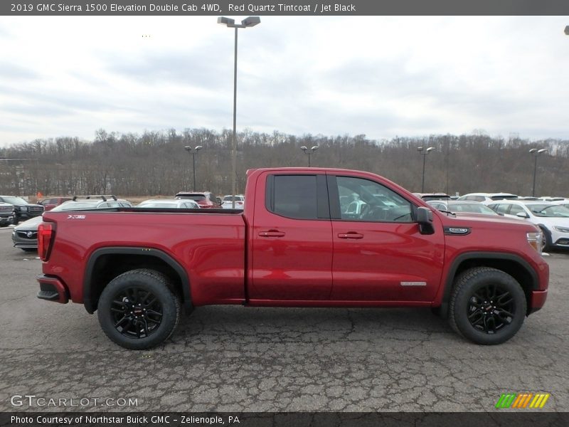 Red Quartz Tintcoat / Jet Black 2019 GMC Sierra 1500 Elevation Double Cab 4WD