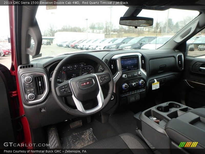 Red Quartz Tintcoat / Jet Black 2019 GMC Sierra 1500 Elevation Double Cab 4WD