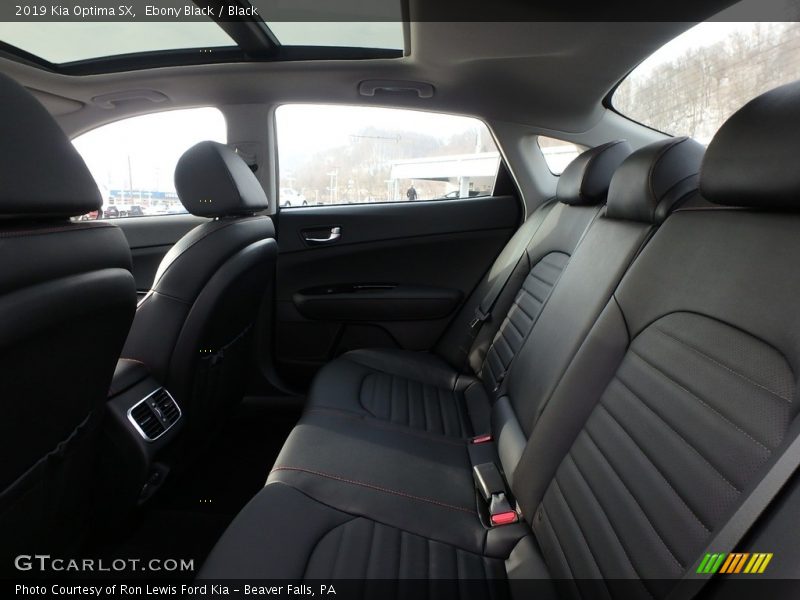 Rear Seat of 2019 Optima SX