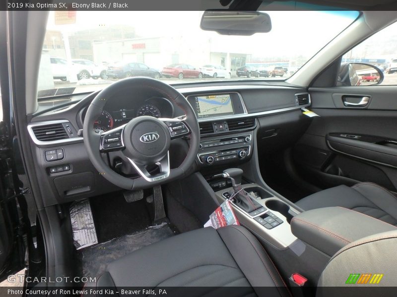  2019 Optima SX Black Interior