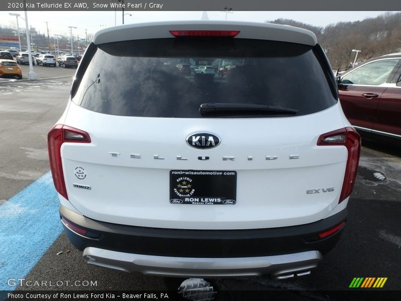 Snow White Pearl / Gray 2020 Kia Telluride EX AWD