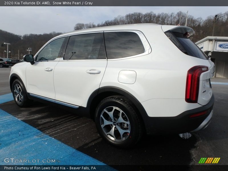 Snow White Pearl / Gray 2020 Kia Telluride EX AWD