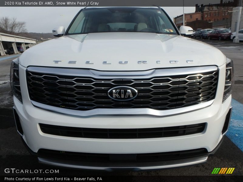 Snow White Pearl / Gray 2020 Kia Telluride EX AWD