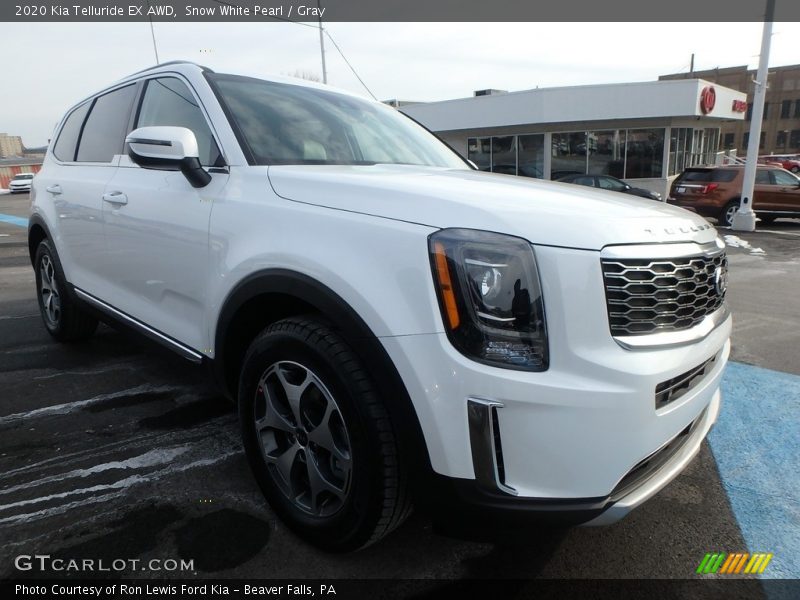 Snow White Pearl / Gray 2020 Kia Telluride EX AWD