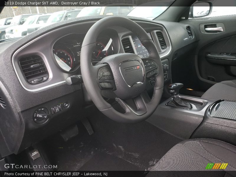 Destroyer Gray / Black 2019 Dodge Charger SXT AWD