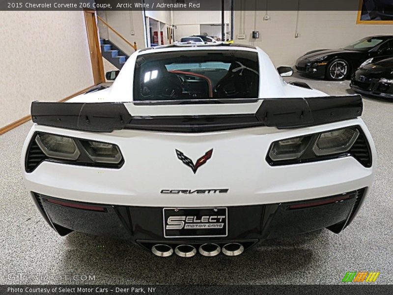 Arctic White / Adrenaline Red 2015 Chevrolet Corvette Z06 Coupe