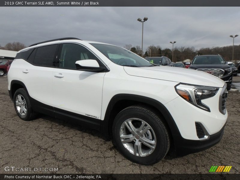 Summit White / Jet Black 2019 GMC Terrain SLE AWD