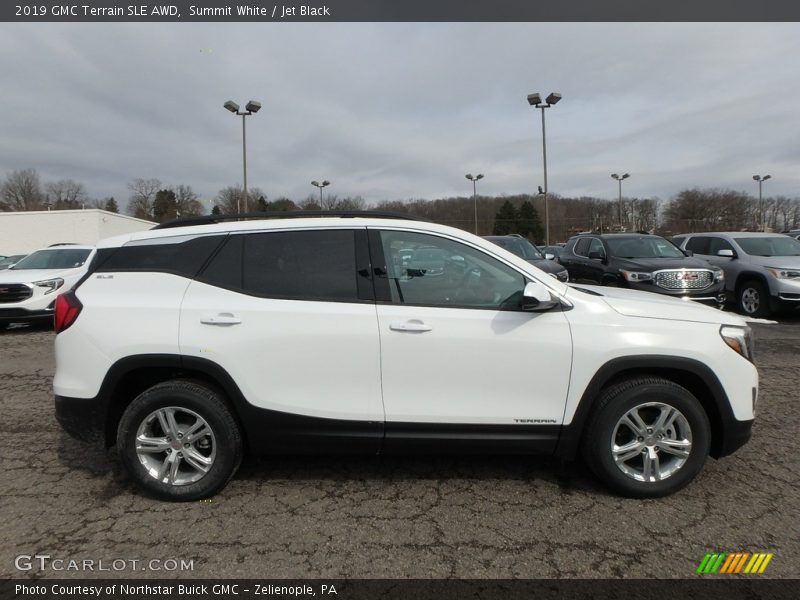 Summit White / Jet Black 2019 GMC Terrain SLE AWD