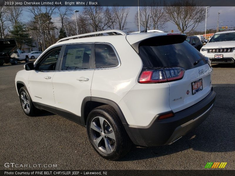 Bright White / Black 2019 Jeep Cherokee Limited 4x4