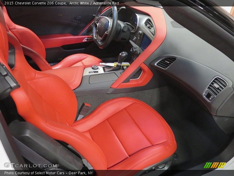 Arctic White / Adrenaline Red 2015 Chevrolet Corvette Z06 Coupe