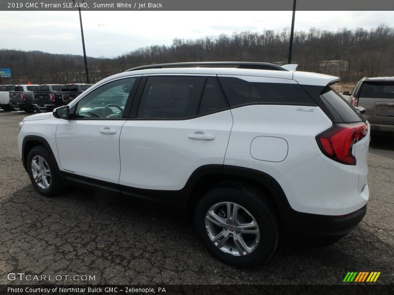 Summit White / Jet Black 2019 GMC Terrain SLE AWD