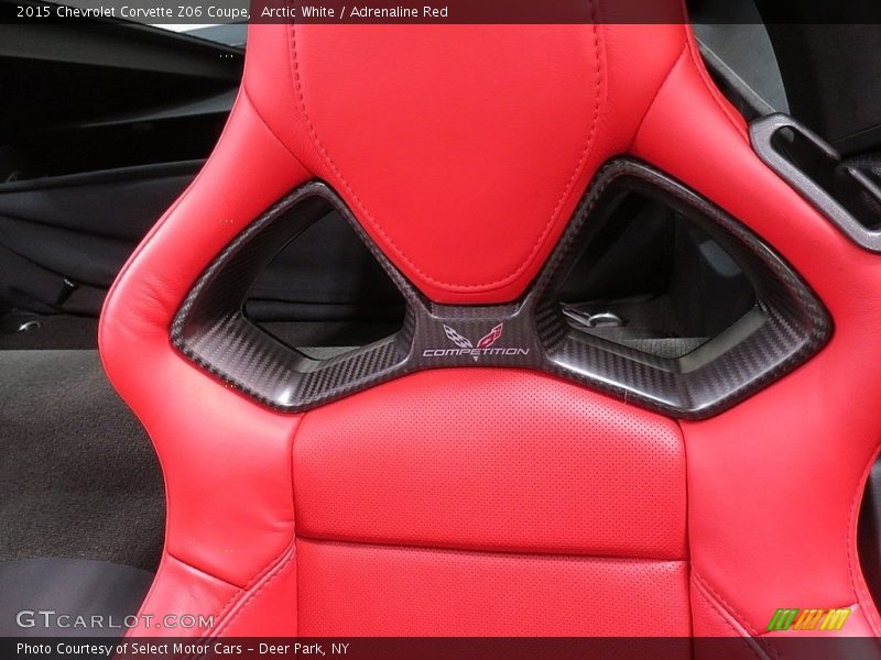 Arctic White / Adrenaline Red 2015 Chevrolet Corvette Z06 Coupe