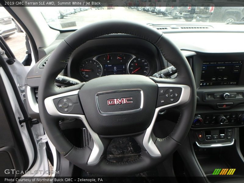 Summit White / Jet Black 2019 GMC Terrain SLE AWD