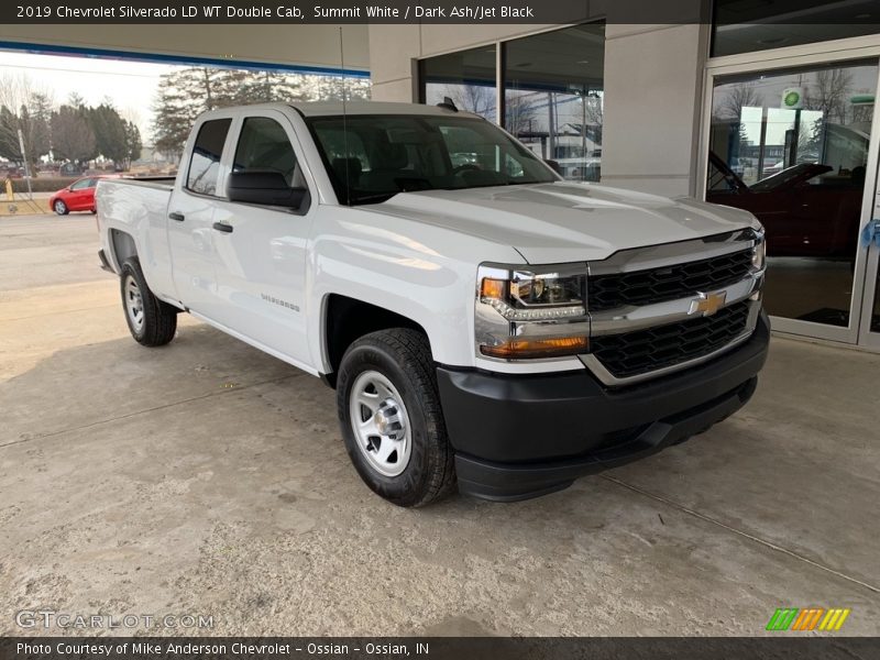 Summit White / Dark Ash/Jet Black 2019 Chevrolet Silverado LD WT Double Cab