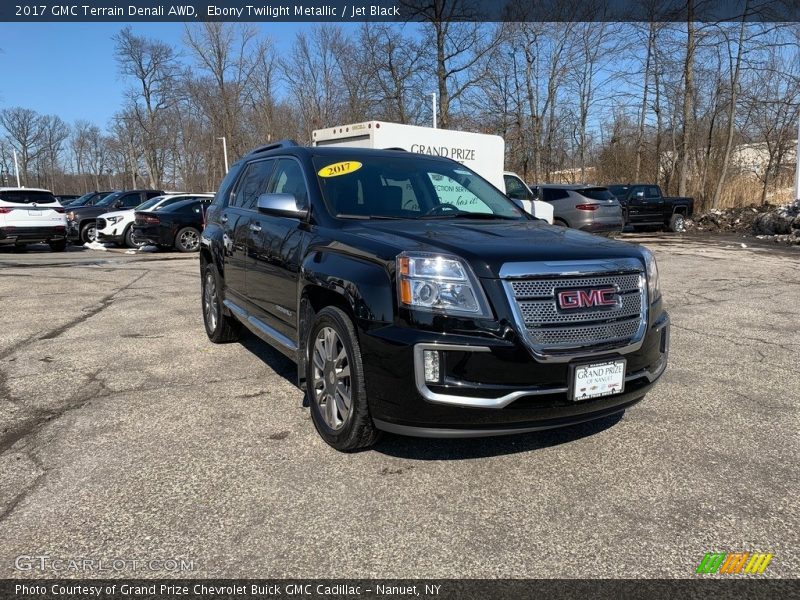 Ebony Twilight Metallic / Jet Black 2017 GMC Terrain Denali AWD